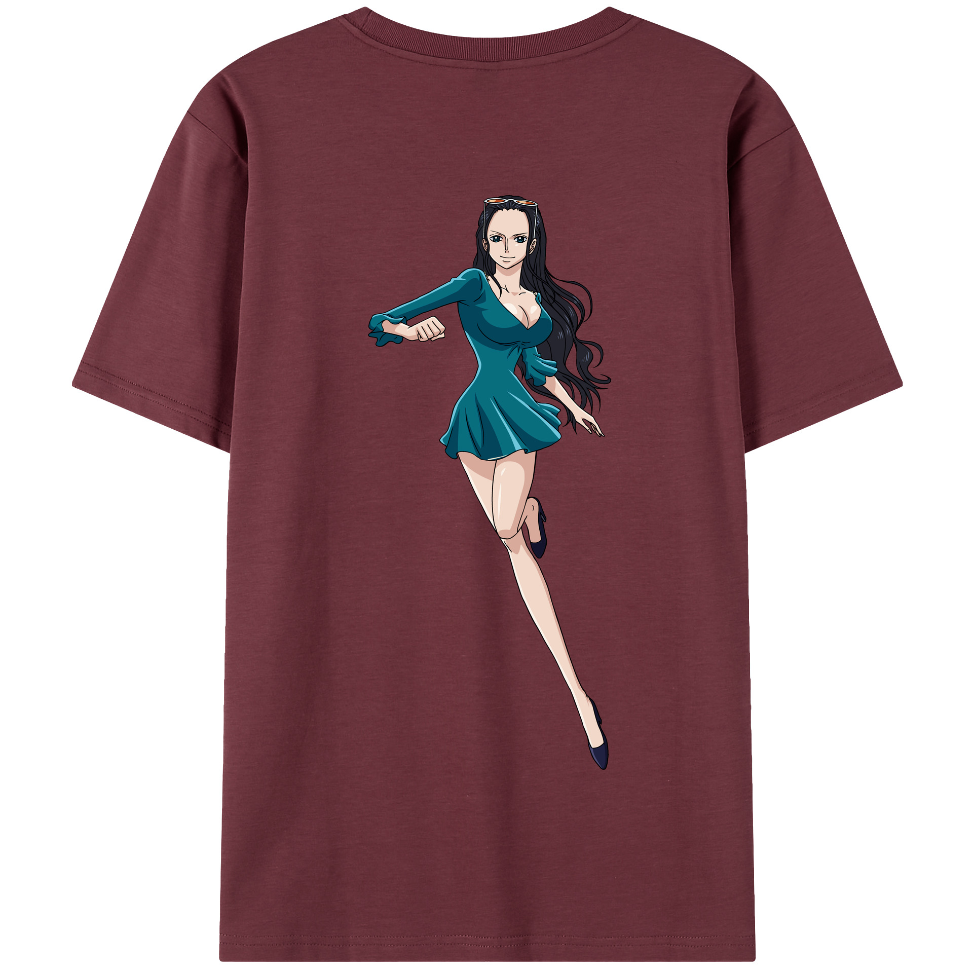 ワンピース ニコ・ロビン ONE PIECE Nico Robin 綿100％半袖Tシャツ（背面プリント）